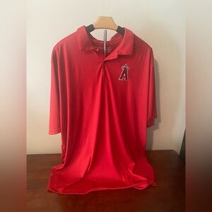 Antigua Red Los Angeles Angels Polo